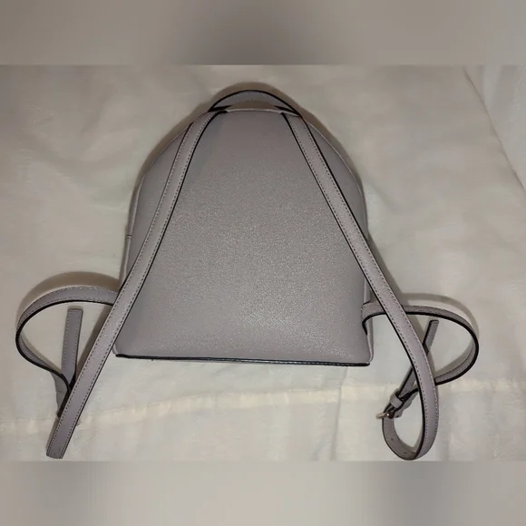 Kate Spade Star Bright Owl Tomi Grey Leather Backpack LNC - Picture 3 of 9